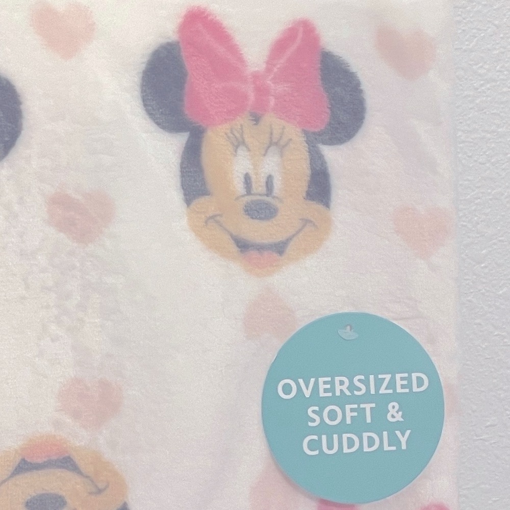 Disney baby 🍼plush Minnie Mouse oversized plush blanket size 40x60 new w/ tags! - Picture 6 of 8